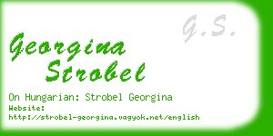 georgina strobel business card